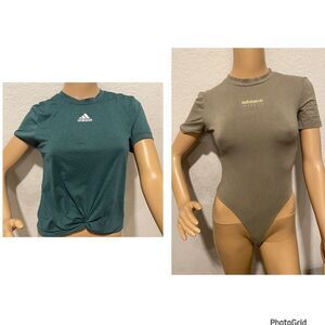2 pice bundle |Adidas Bodysuit |adidas crop top size XS